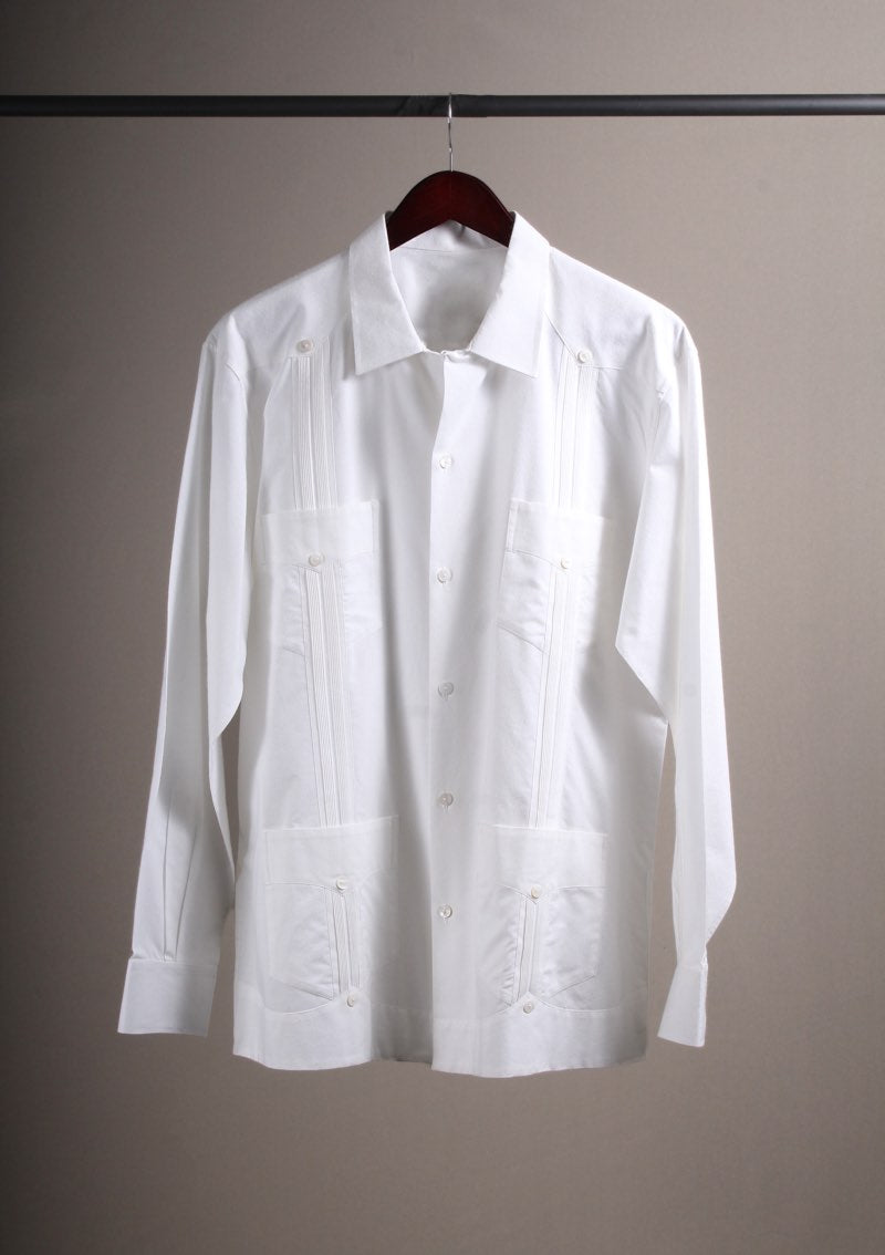 GUAYABERA DE LINO BLANCO T42